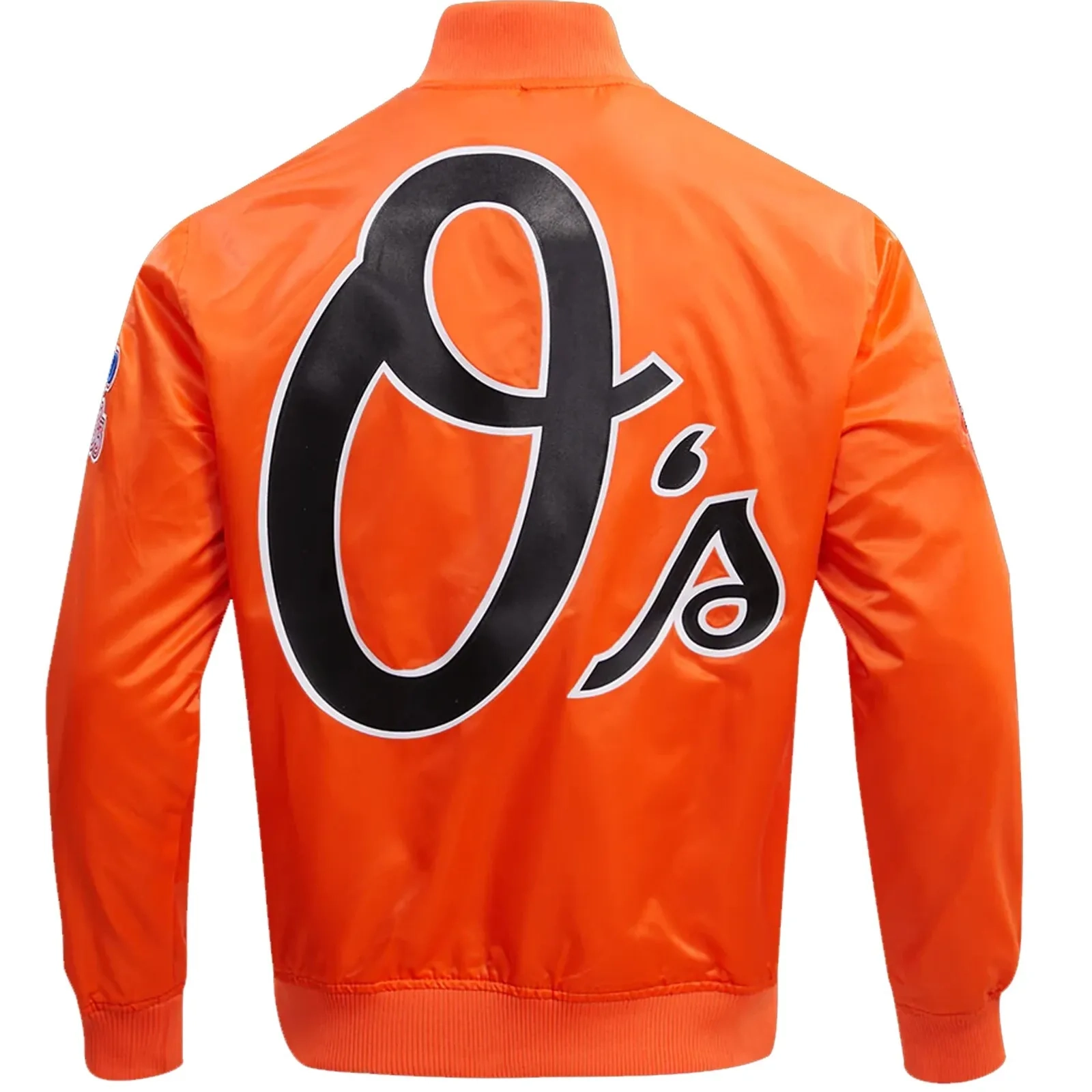Baltimore Orioles World Series Orange Baseball Satin Varsity Jacket - Image 2