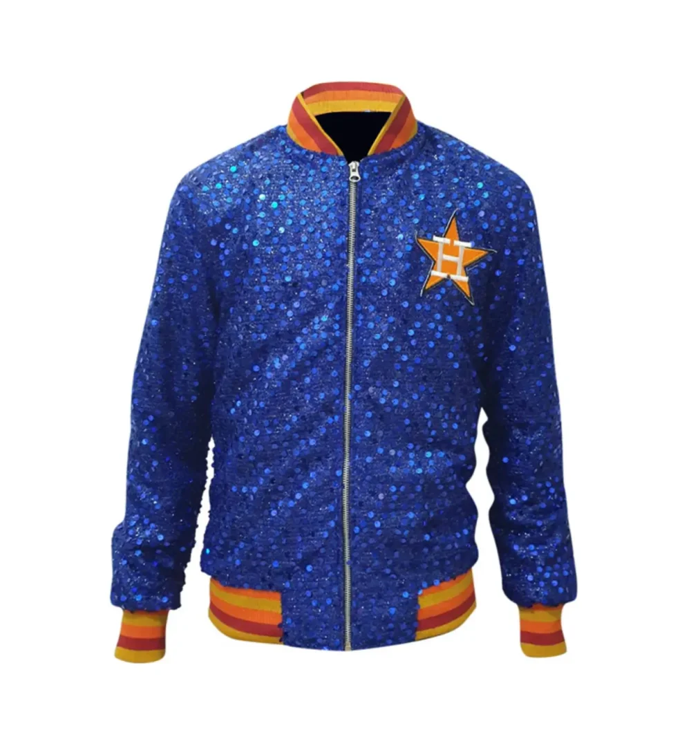 Baseball Team Houston Astros Team Sequin Blue Jacket