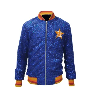 Baseball Team Houston Astros Team Sequin Blue Jacket