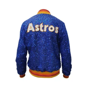 Alternative view of Baseball Team Houston Astros Team Sequin Blue Jacket