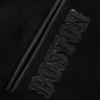 Boston Red Sox Pro Standard Triple Black Wool & Leather Varsity Jacket - Image 3