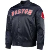 Boston Red Sox Pro Standard Wordmark Full-Snap Satin Varsity Jacket