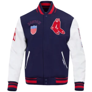 Boston Red Sox Retro Classic Wool & Leather Varsity Jacket