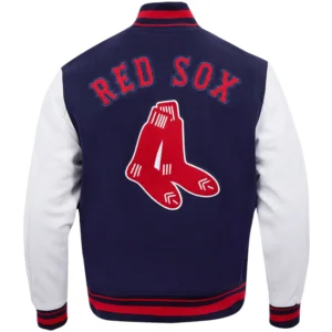 Alternative view of Boston Red Sox Retro Classic Wool & Leather Varsity Jacket