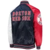 Boston Red Sox Starter Reliever Full-Snap Satin Varsity Jacket - Image 2