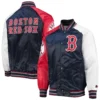 Boston Red Sox Starter Reliever Full-Snap Satin Varsity Jacket - Image 3