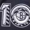 Brooklyn Nets Retro Classic Rib Black Wool & Leather Varsity Jacket - Image 10