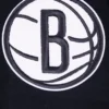 Brooklyn Nets Retro Classic Rib Black Wool & Leather Varsity Jacket - Image 5