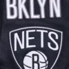 Brooklyn Nets Retro Classic Rib Black Wool & Leather Varsity Jacket - Image 8