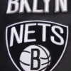 Brooklyn Nets Retro Classic Rib Wool & Leather Varsity Jacket - Image 6