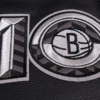 Brooklyn Nets Retro Classic Rib Wool & Leather Varsity Jacket - Image 9