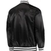 Brooklyn Nets Starter Black The Diamond Classic Full-Snap Satin Varsity Jacket - Image 2