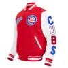 Chicago Cubs Baseball Retro Classic Wool & Leather Varsity Jacket - Image 3