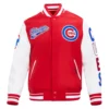 Chicago Cubs Baseball Retro Classic Wool & Leather Varsity Jacket