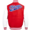 Alternative view of Chicago Cubs Baseball Retro Classic Wool & Leather Varsity Jacket