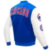 Alternative view of Chicago Cubs Full-Snap Classic Wool & Leather Blended Logo Varsity Jacket