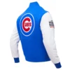 Chicago Cubs Hometown Wool & Leather Varsity Jacket - Image 4