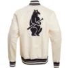 Alternative view of Chicago Cubs Men's Classic Rib Knitted Satin Varsity Jacket