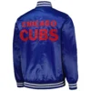 Alternative view of Chicago Cubs Starter Patches Full-Snap Satin Varsity Blue Jacket