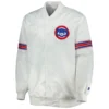 Chicago Cubs  The Power Forward Full-Snap Satin Varsity Jacket