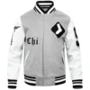 Chicago White Sox Old English Grey/White Varsity Jacket