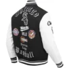 Chicago White Sox Old English Wool & Leather Varsity Jacket - Image 4