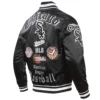 Chicago White Sox Pro Standard Classic Rib Knitted Satin Varsity Jacket - Image 4
