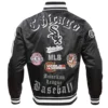 Chicago White Sox Pro Standard Classic Rib Knitted Satin Varsity Jacket - Image 2