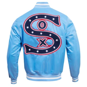 Alternative view of Chicago White Sox Pro Standard Retro Classic Satin Varsity Blue Jacket
