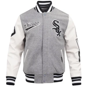 Chicago White Sox Pro Standard Retro Classic Rib Wool & Leather Varsity Jacket