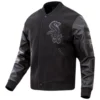 Chicago White Sox Pro Standard Triple Black Varsity Jacket