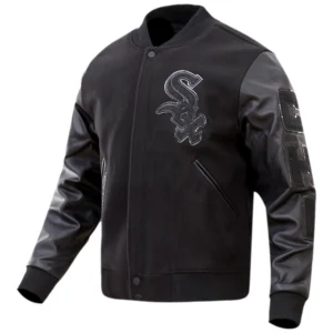 Chicago White Sox Pro Standard Triple Black Varsity Jacket