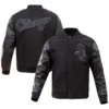 Chicago White Sox Pro Standard Triple Black Varsity Jacket - Image 3