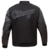 Chicago White Sox Pro Standard Triple Black Varsity Jacket - Image 2