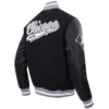 Chicago White Sox Script Tail Rib Wool & Leather Varsity Jacket - Image 4