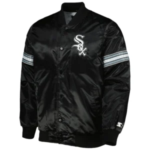Chicago White Sox The Power Forward Full-Snap Satin Varsity Jacket
