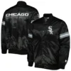 Chicago White Sox The Power Forward Full-Snap Satin Varsity Jacket - Image 3