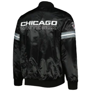 Alternative view of Chicago White Sox The Power Forward Full-Snap Satin Varsity Jacket