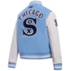 Chicago White Sox Classic Women's Pro Standard Wool & Leather Varsity Jacket - Image 4