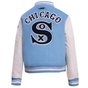 Alternative view of Chicago White Sox Classic Women's Pro Standard Wool & Leather Varsity Jacket
