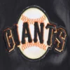 San Francisco Giants Roses Black Satin Varsity Jacket - Image 5