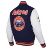 Houston Astros Retro Classic Wool & Leather Varsity Jacket - Image 4