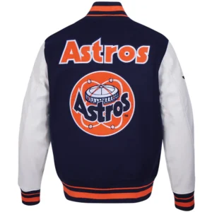Alternative view of Houston Astros Retro Classic Wool & Leather Varsity Jacket