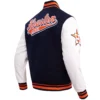Houston Astros Script Tail Navy/White Varsity Jacket - Image 4