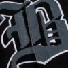 Jeff Hamilton X Brooklyn Nets Old English Black/Cream Wool & Leather Varsity Jacket - Image 3