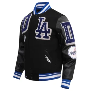 Los Angeles Dodgers Mashup Wool & Leather Varsity Jacket