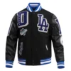 Alternative view of Los Angeles Dodgers Mashup Wool & Leather Varsity Jacket