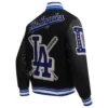 Los Angeles Dodgers Mashup Wool & Leather Varsity Jacket - Image 3