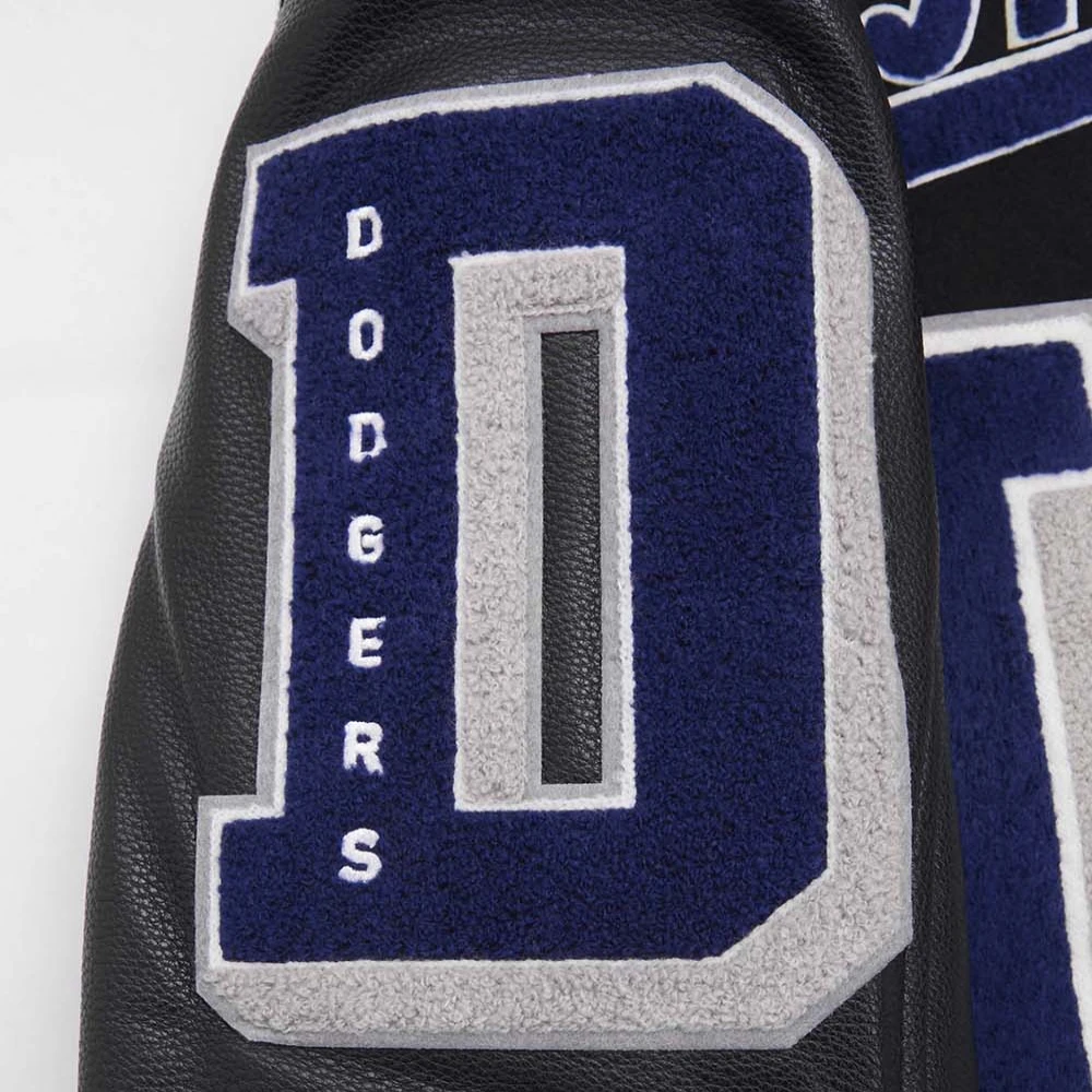 Los Angeles Dodgers Mashup Wool & Leather Varsity Jacket - Image 9