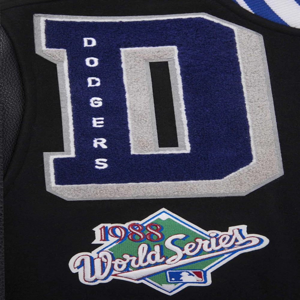 Los Angeles Dodgers Mashup Wool & Leather Varsity Jacket - Image 6